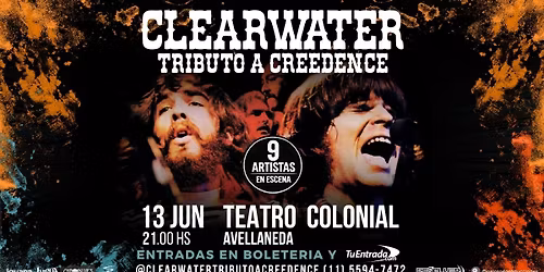 CLEARWATER Tributo a CREEDENCE Vuelve a AVELLANEDA con un show Inolvidable!!!!