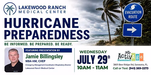 Hurricane Preparedness: Be Informed. Be Prepared. Be Ready.