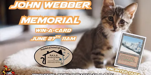 John Webber Memorial CEDH Event June 27th