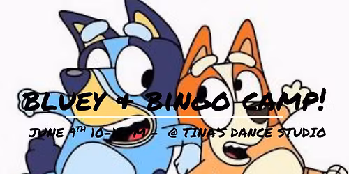 BLUEY & BINGO AT TINA'S DANCE STUDIO! \ud83c\udfb6\u2600\ufe0f\ud83d\udc99