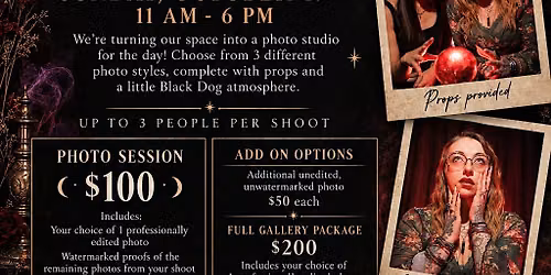 Witch\u2019s Portrait Parlour ~ Monday Oct 19th