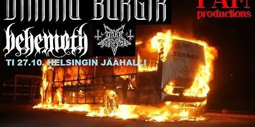 Bussireissu Turusta Behemothin Dimmu Borgirin ja Dark Funeralin keikalle Helsinkiin 27.10.