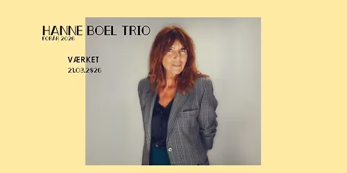 Hanne Boel Trio \/\/ V\u00e6rket, Randers
