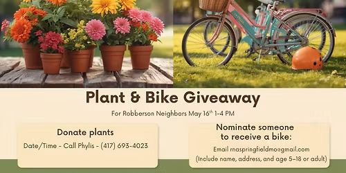 Blooms & Bikes \u2013 Robberson Neighborhood