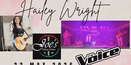 Hailey Wright (Full Band) @ Joe's Italian Bistro 