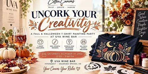 Uncork Your Creativity A T-Shirt Painting Party at UVA Wine Bar