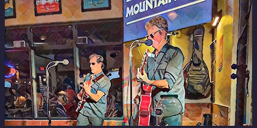 Mountain Duo at Mighty River