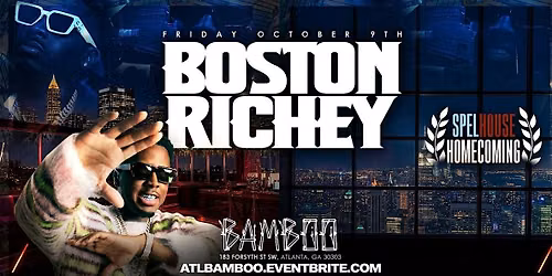 BOSTON RICHEY LIVE - SPELHOUSE HOMECOMING
