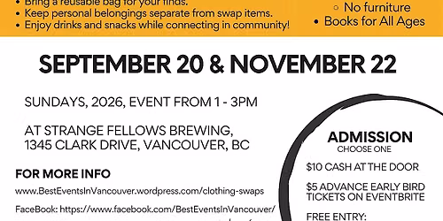 Clothing Swaps, by Best Events in Vancouver