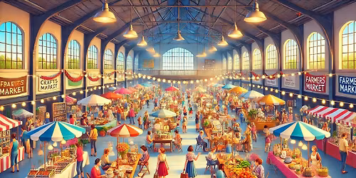 Monthly Indoors Winter Flea, Craft, & Farmers Market (Fridays 5-8, Saturdays 9-4, Sundays 10-3)