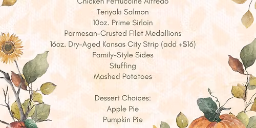 Thanksgiving Dinner at Primo