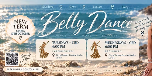 \ud83c\udf39 Belly Dance New Term \u2013 Sydney CBD \ud83c\udf39