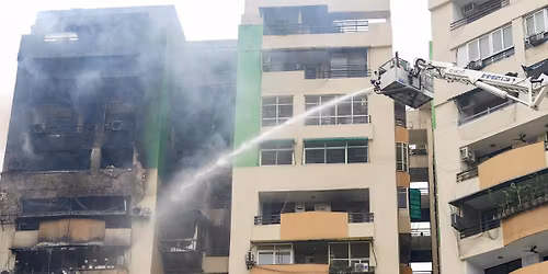 Heroic Rescue in Ghaziabad High-Rise Fire: Massive Blaze at Gaur Green Avenue Sparks Safety Concerns