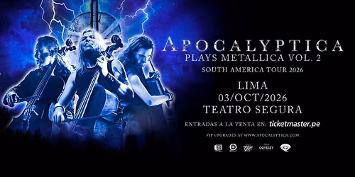 Apocalyptica en Lima 2026