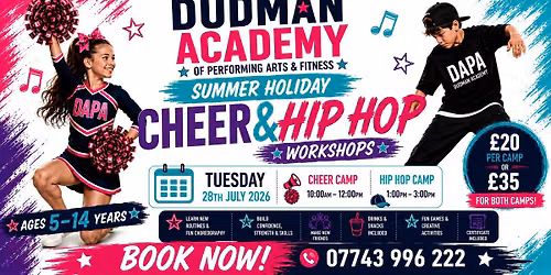 Summer Holiday Cheer & Hip Hop Workshops