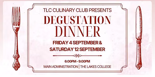 TLC Culinary Club Degustation Dinner