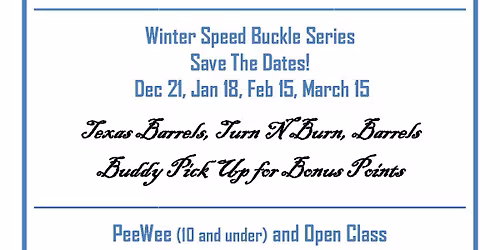 WHA Winter Speed Buckle Series