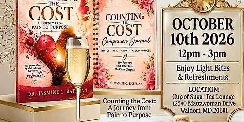 Sip & Sign Book Signing: Counting the Cost: A journey from Pain to Purpose