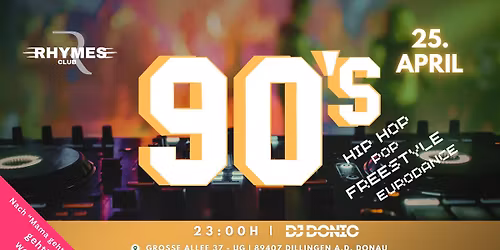 90er Party mit DJ Donic