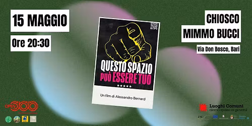 Questo spazio pu\u00f2 essere tuo - Proiezione e dibattito