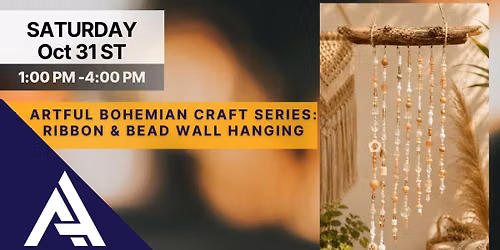 Artful Bohemian Craft Series: Ribbon and Bead Wall Hanging