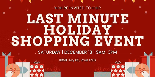 Last Minute Christmas Shop - Vendor Event