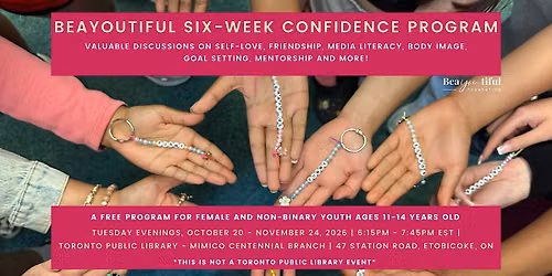 Tuesday Confidence Program (Mimico Centennial Library) Ages 11-14