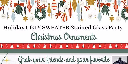 Mix and Match Stained Glass Ornament Class at the TIN Shed