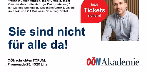 O\u00d6N-Akademie- Richtige Positionierung im Verkauf.