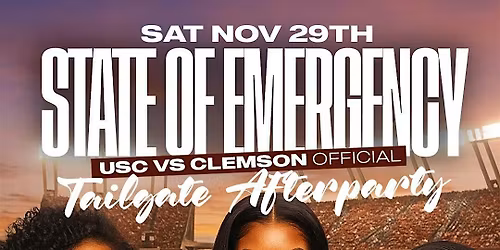 SOE: USC VS CLEMSON TAILGATE AFTER PARTY