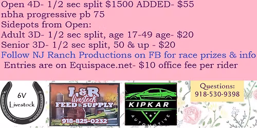 1500 ADDED RACING AT THE BROKEN ARROW 