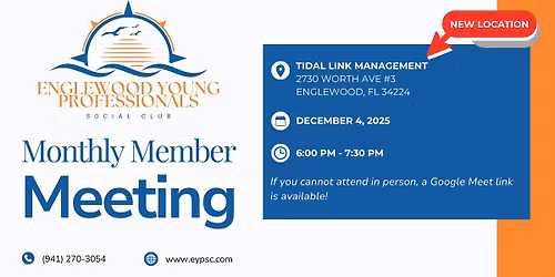 December Monthly Member Meeting