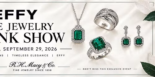 Effy Fine Jewelry Trunk Show @ Macy's Newport Fashion Island