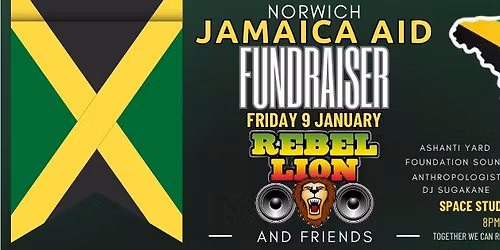 Norwich Jamaica Aid Fundraiser with Rebel Lion and friends