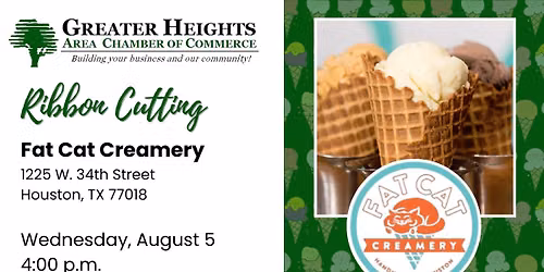 Ribbon Cutting for Fat Cat Creamery