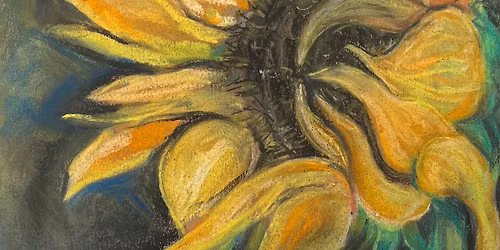 Chalk Pastel Sunflower
