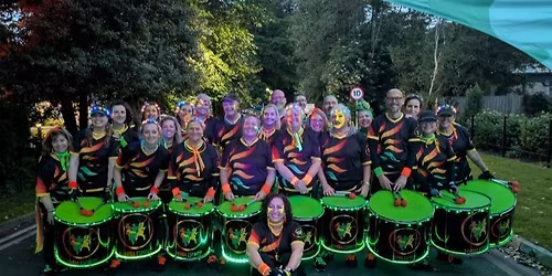 Samba Espirito Performing at St John's Hospice Moonlight Walk, Lancaster 