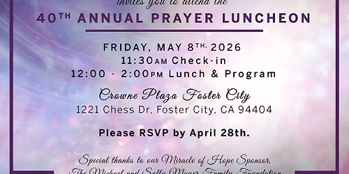 40th Annual Prayer Luncheon