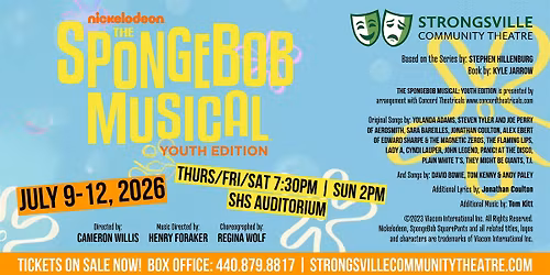The SpongeBob Musical: Youth Edition - Strongsville Community Theatre