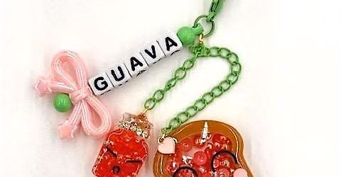 Bead Bar+UV\/LED Resin: Guava Jam Keychain - Mapunapuna
