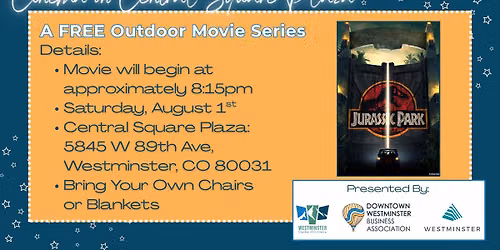 Cinema on Central Square Plaza: Jurassic Park