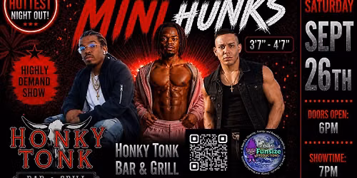 MINI HUNKS Official PNW Tour @ HONKY TONK BAR & GRILL, Salem, OR