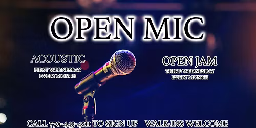 Acoustic Open Mic****LAST ACOUSTIC OF 2025*****