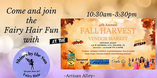 Fairy Hair Fun at the *4th Annual* Fall Harvest Vendor Market