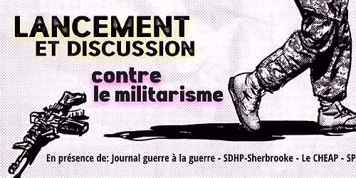 Lancement et discussion - Contre le militarisme