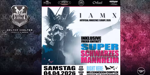 IAMX \u2022 Tour 2026 \u2022 inkl. SSM