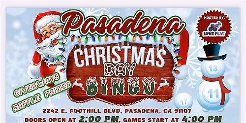 Christmas Day Bingo!