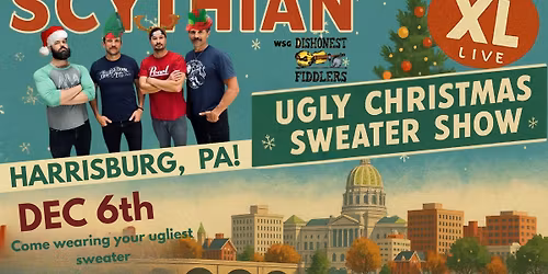 Scythian Ugly Christmas Sweater Show wsg The Dishonest Fiddlers