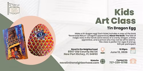 Kids Art Class: Tin Dragon Egg
