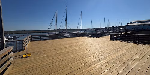 yoga on the dock @ lady's island marina